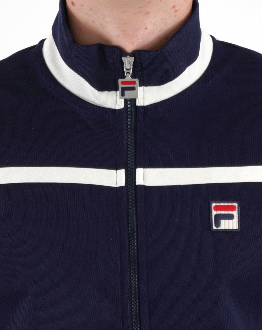Fila Vintage Nate Trainingsjacke Marineblau/Off-White
