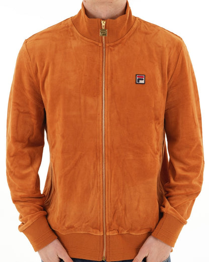 Fila Vintage Nero Velours-Trainingsjacke Spice