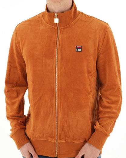 Fila Vintage Nero Velours-Trainingsjacke Spice