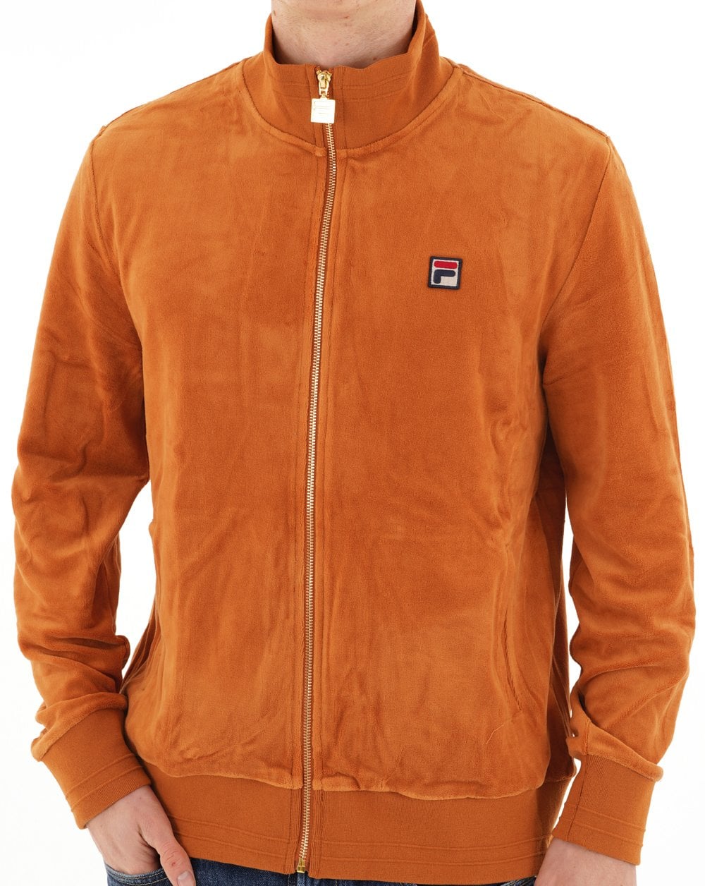 Fila Vintage Nero Velour Track Top Spice