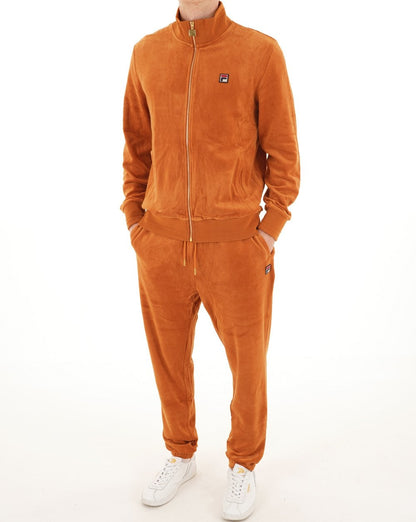 Fila Vintage Nero Velours-Trainingsjacke Spice