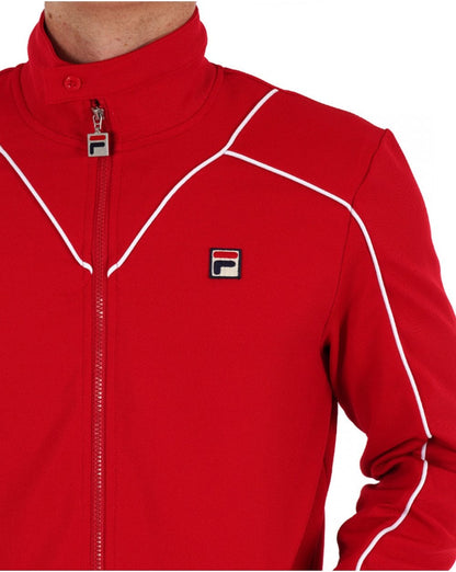 Fila Vintage Noble Trainingsjacke Rot Weiß