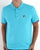 Fila Vintage Omari Polo Shirt Aqua Blue