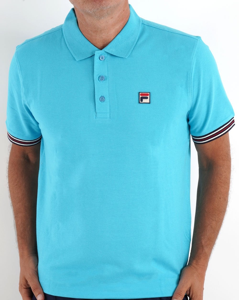 Fila Vintage Omari Poloshirt Aquablau