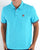 Fila Vintage Omari Polo Shirt Aqua Blue