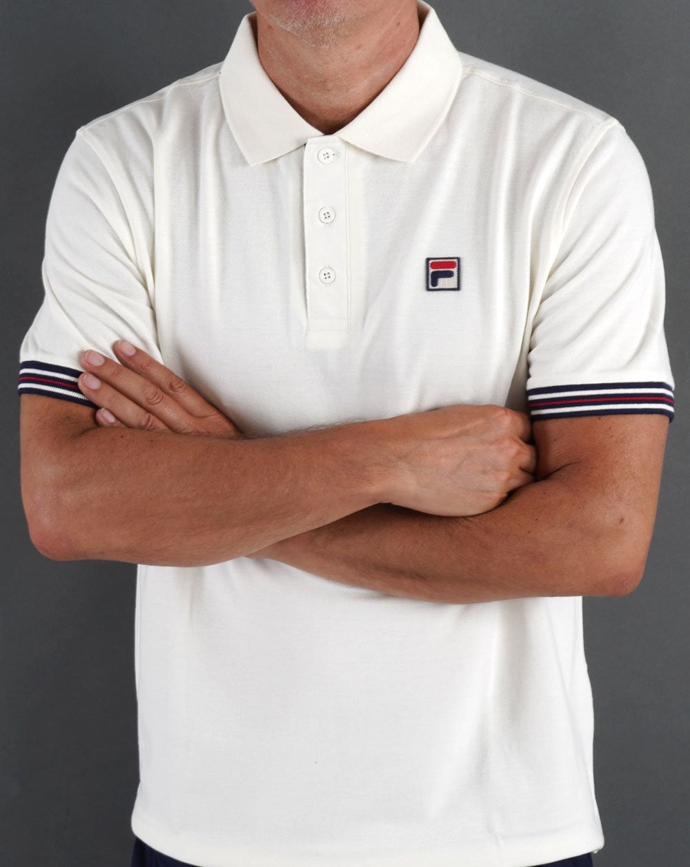 Fila Vintage Omari Poloshirt Creme