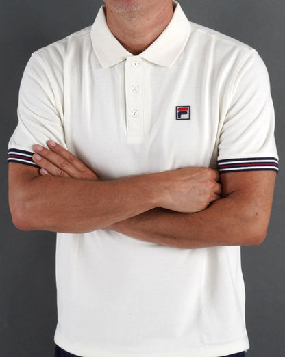 Fila Vintage Omari Poloshirt Creme