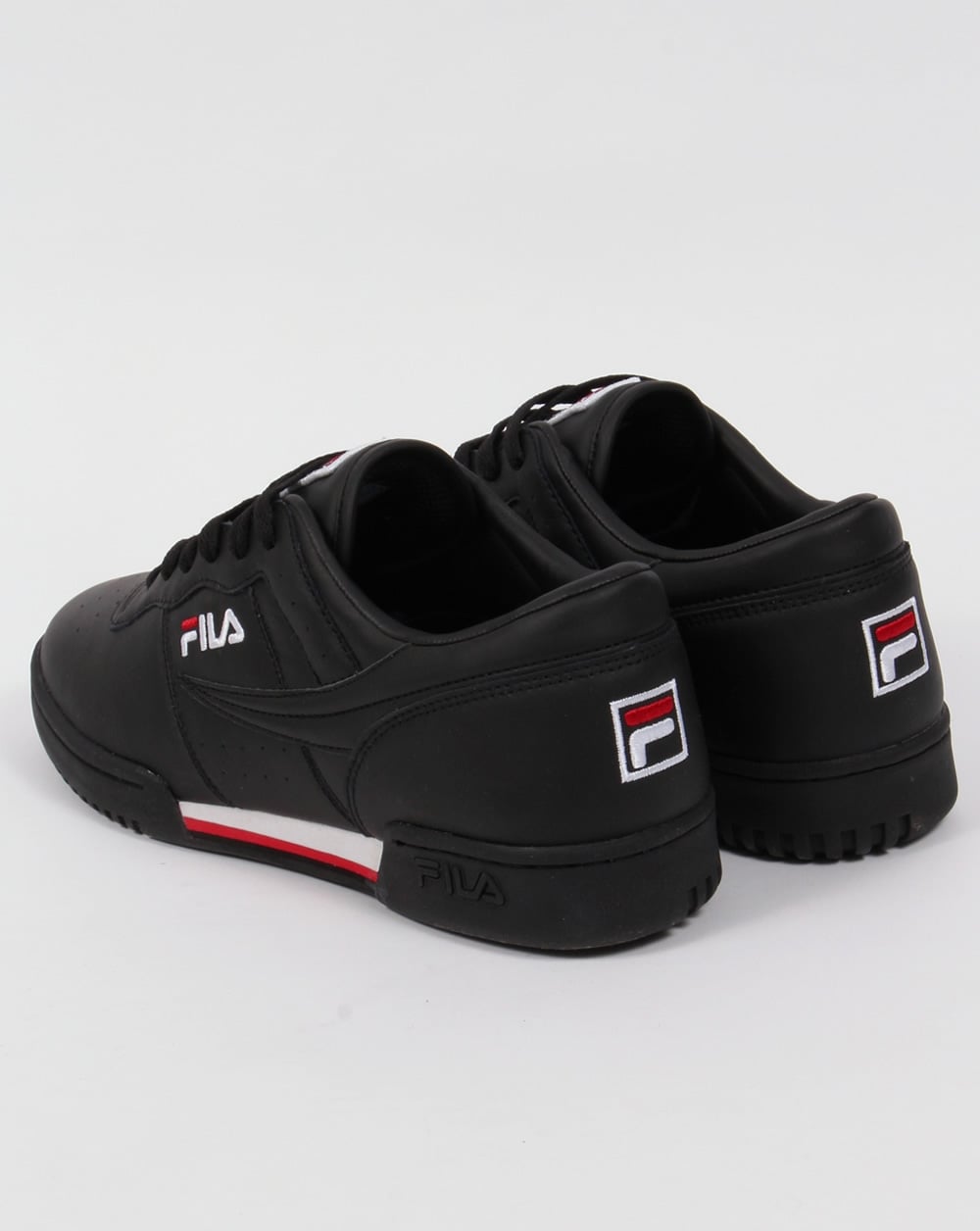 Fila Vintage Original Fitness Trainers Black/White/Red
