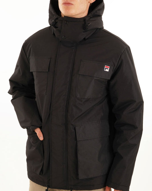 Fila Vintage Fila Vintage Steppjacke mit 4 Taschen, Schwarz