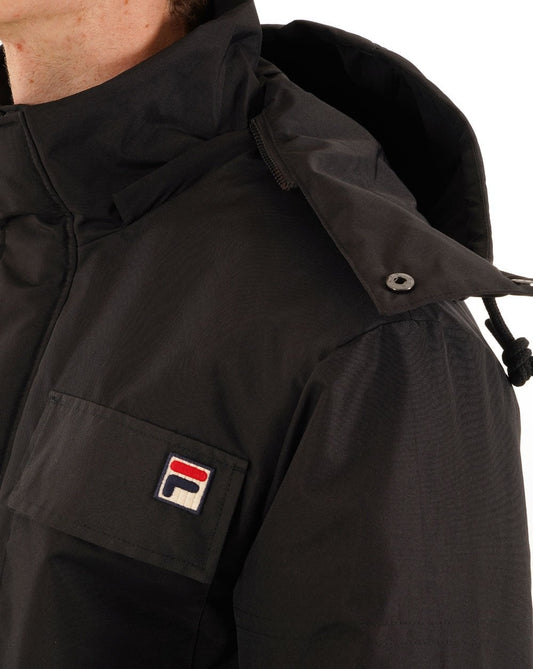 Fila Vintage Fila Vintage Steppjacke mit 4 Taschen, Schwarz