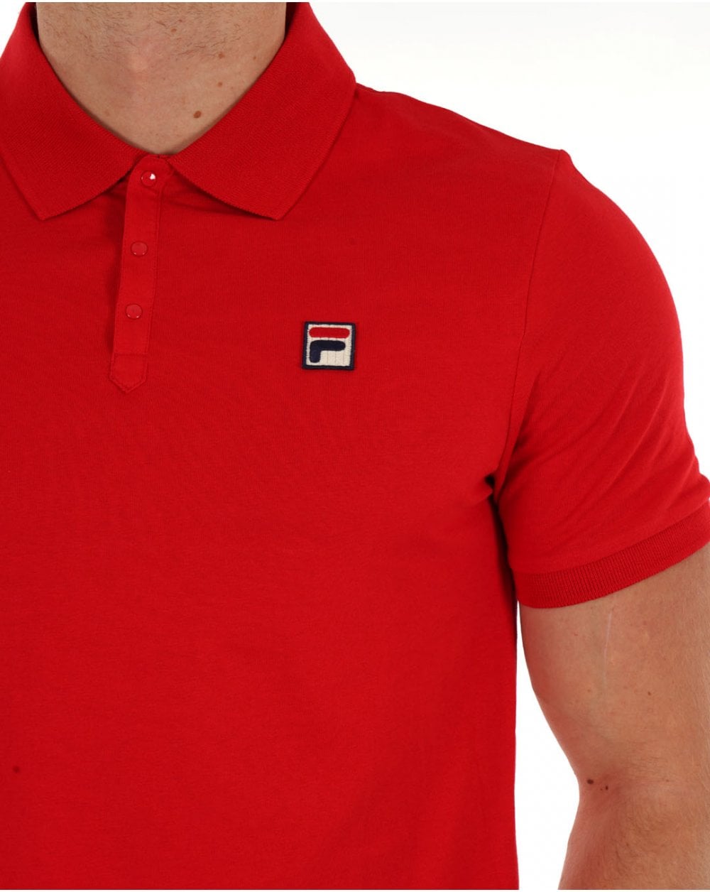 Fila Vintage Panatta Poloshirt Rot
