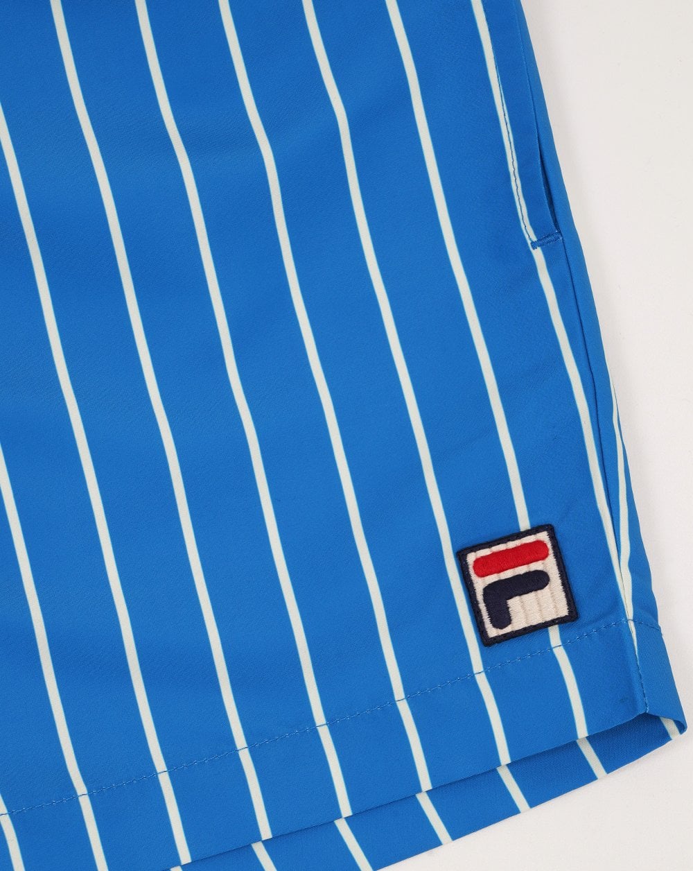 Fila Vintage Nadelstreifen-Badeshorts Blau/Zitrone