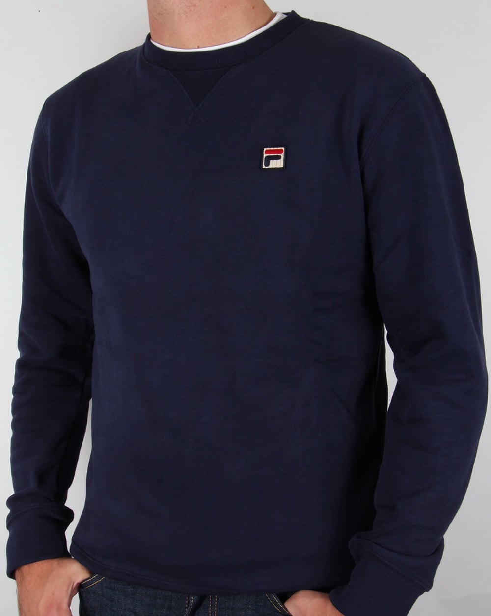 Fila Vintage Premium-Sweatshirt in Marineblau