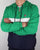 Fila Vintage Qtr Zip Overhead Jacket Navy Green