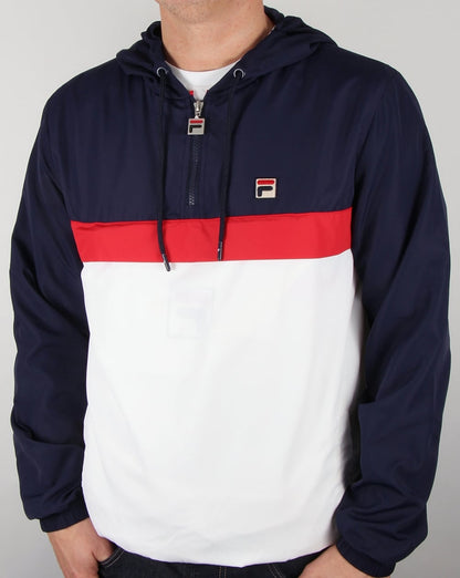 Fila Vintage Qtr Zip Overcoat Marineblau/Weiß/Rot