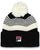Fila Vintage Renard Bobble Hat Black/Gardenia