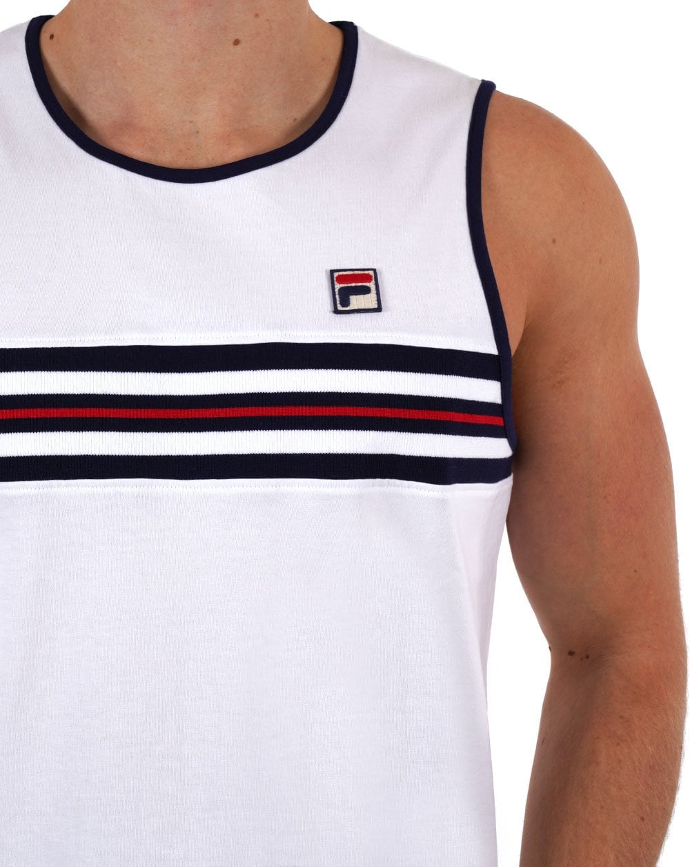 Fila Vintage Rico Weste Weiß