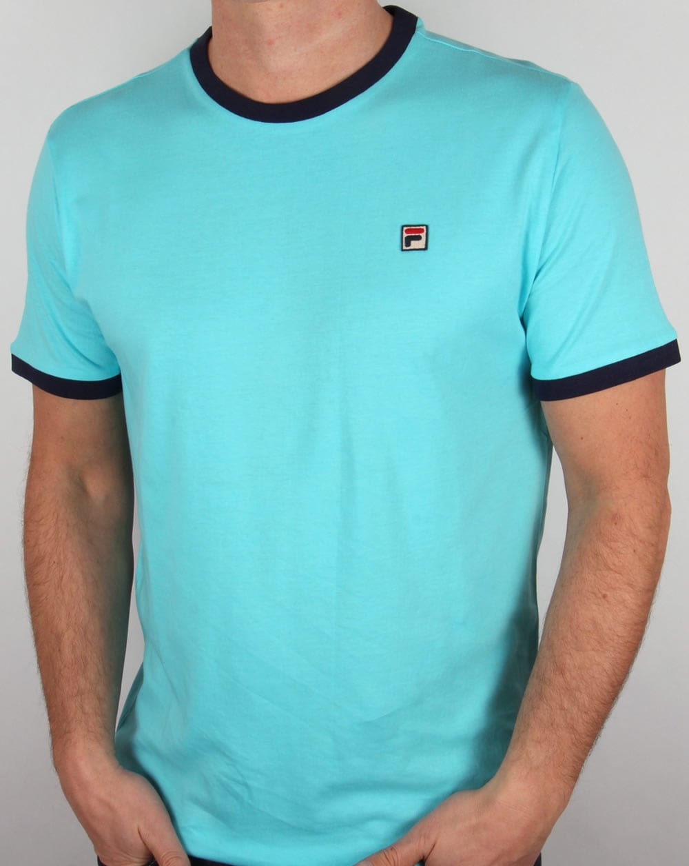 Fila Vintage Ringer T-Shirt Blue Radience