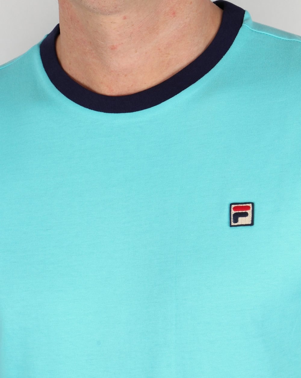 Fila Vintage Ringer T-Shirt Blue Radience