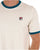 Fila Vintage Ringer T Shirt Gardenia Lagoon