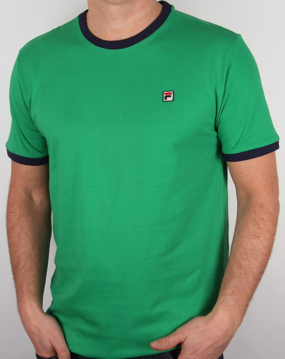 Fila Vintage Ringer T Shirt Kelly Green