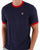 Fila Vintage Ringer T Shirt Navy/Red