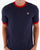 Fila Vintage Ringer T Shirt Navy/Red
