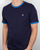 Fila Vintage Ringer T Shirts Twin Pack White/Navy