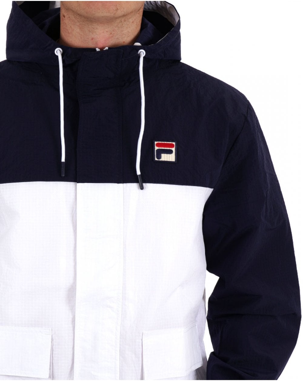 Fila Vintage Sailing Jacket Navy White