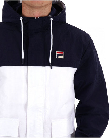 Fila Vintage Segeljacke Marineblau Weiß