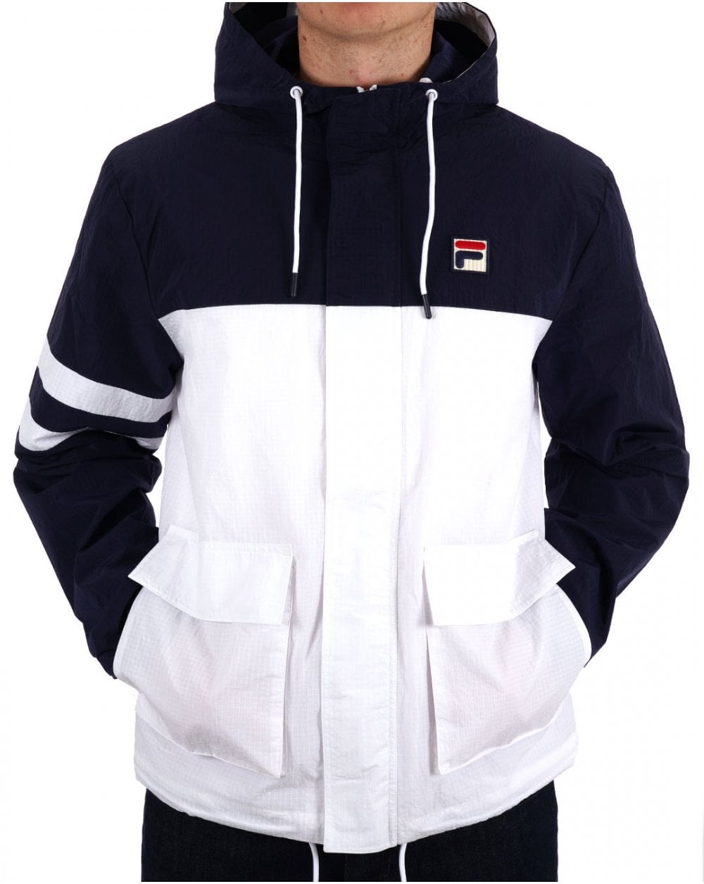 Fila Vintage Sailing Jacket Navy White