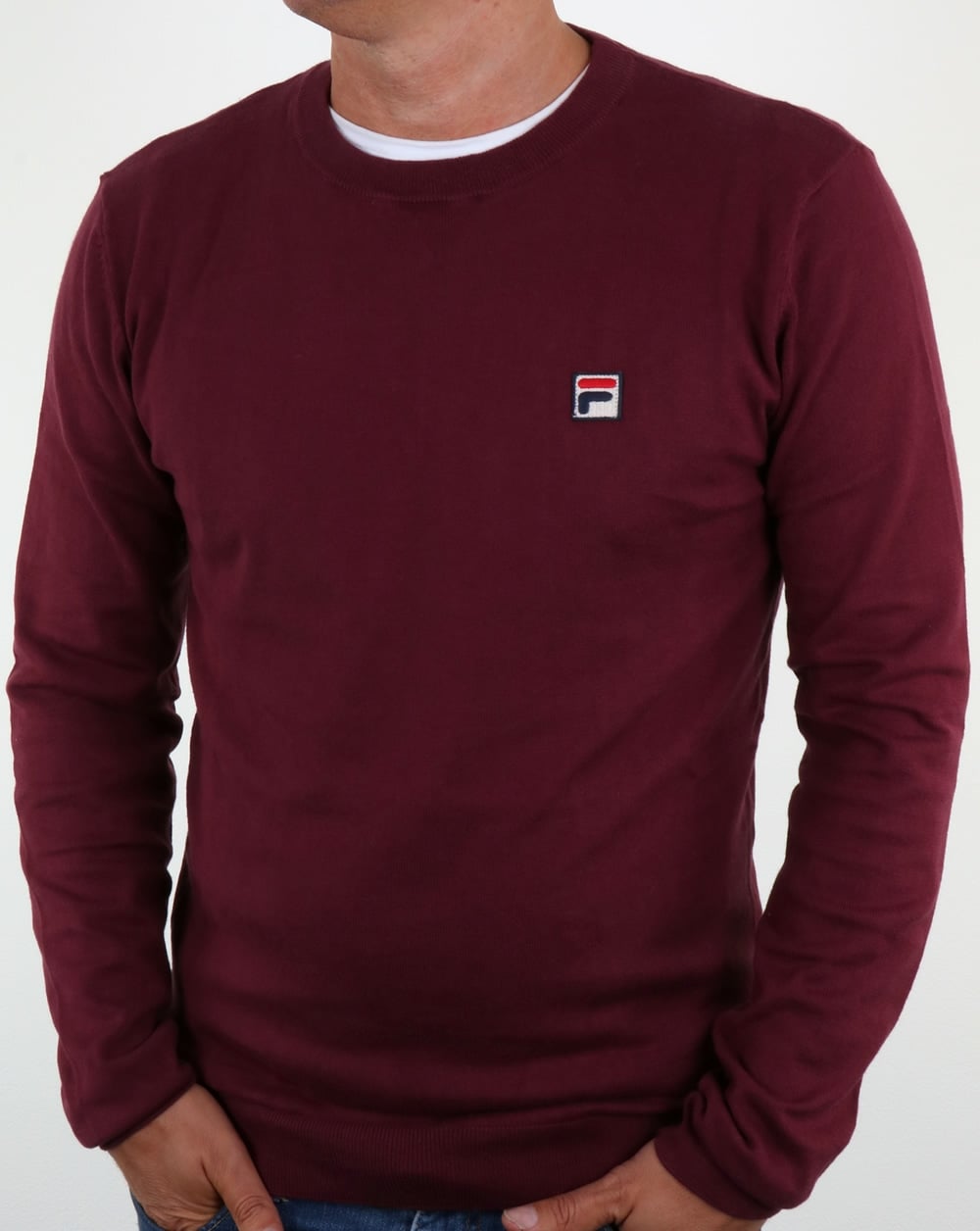 Fila Vintage Sala Crew Neck Jumper Rum Raisin