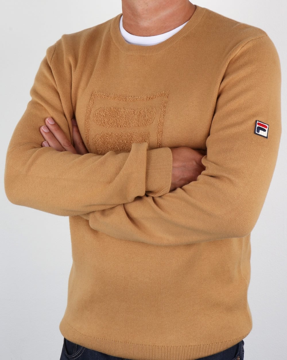 Fila Vintage Savoldi Crew Neck Jumper Apple Cinnamon