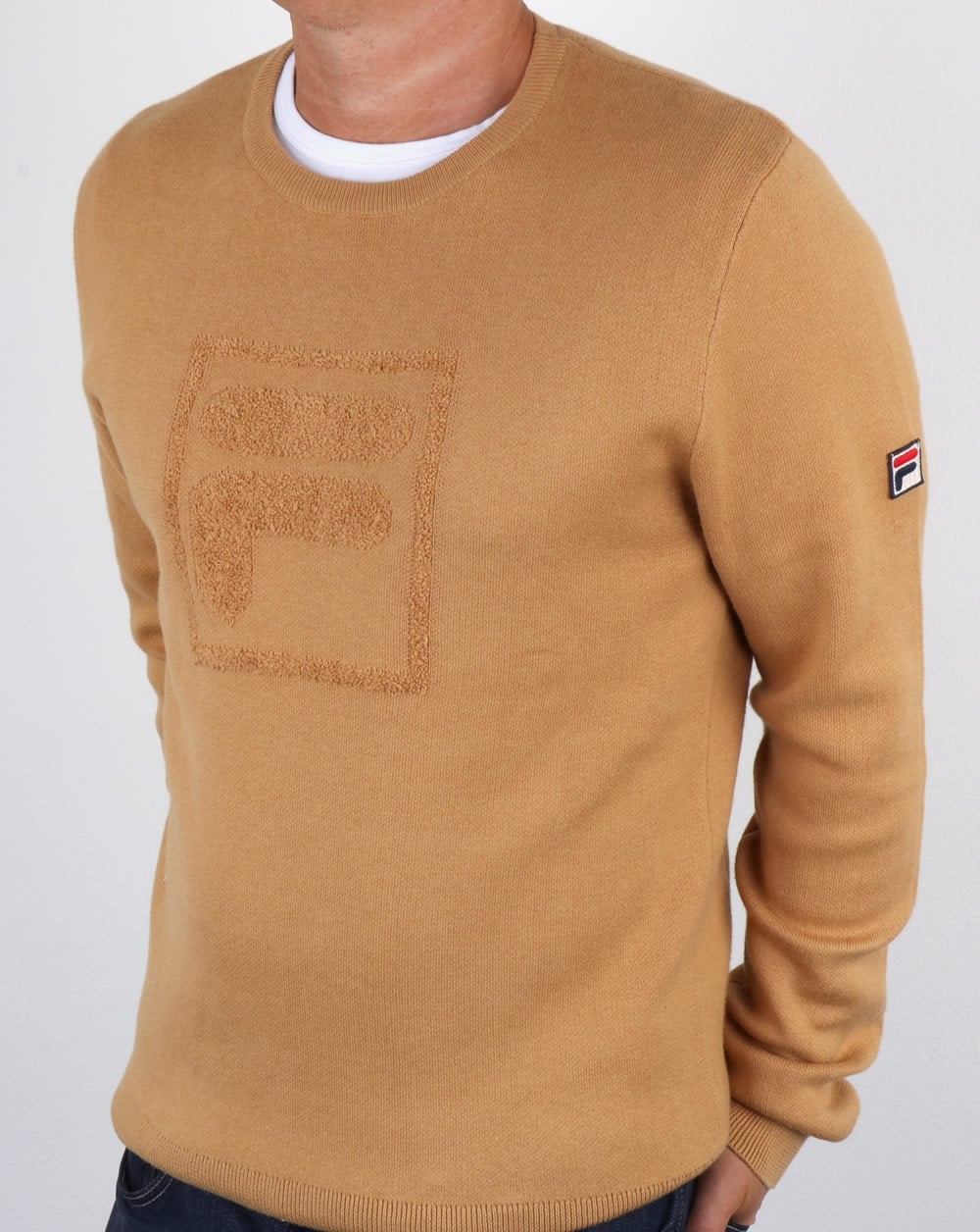 Fila Vintage Savoldi Rundhalspullover Apfel-Zimt