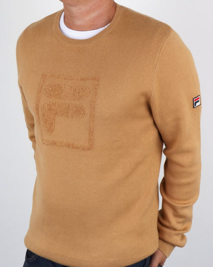 Fila Vintage Savoldi Rundhalspullover Apfel-Zimt