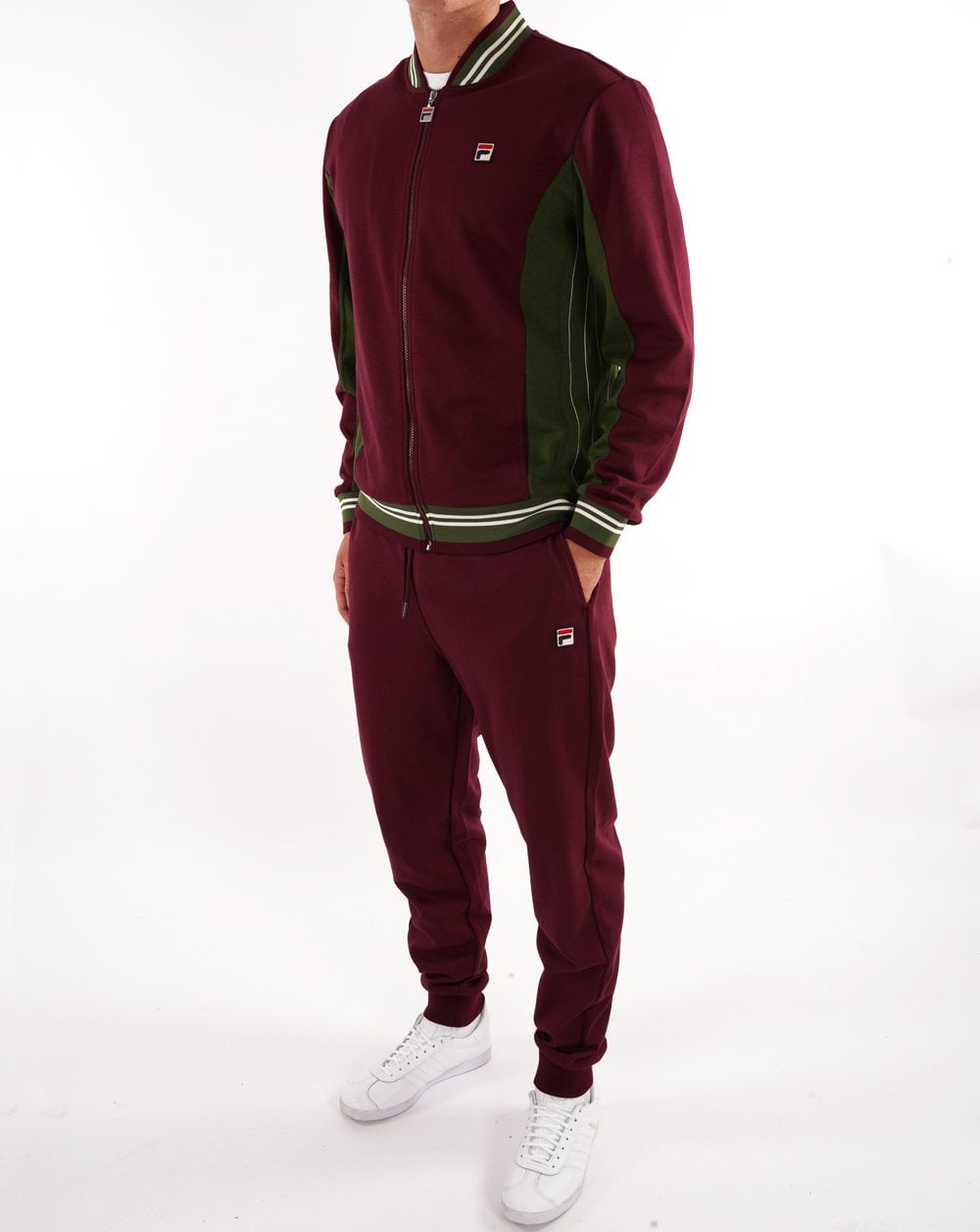 Fila Vintage Settanta Track Pants Wine