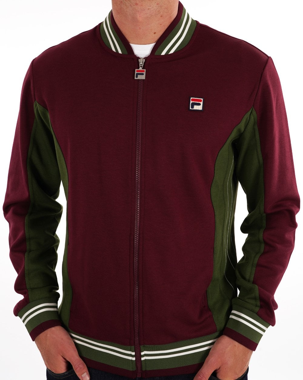 Fila Vintage Settanta Track Pants Wine