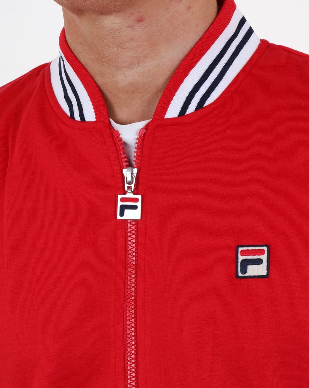 Fila Vintage Settanta Track Top Rot - Weiß