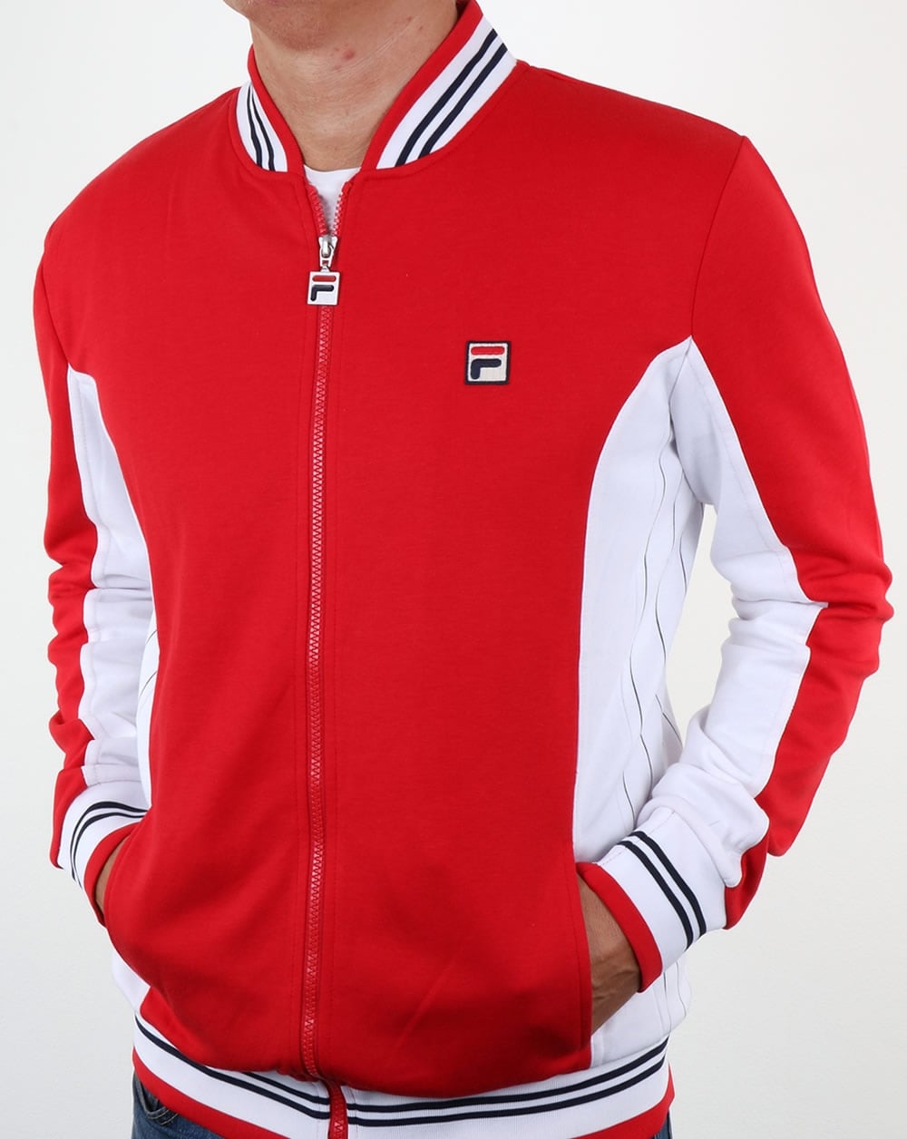 Fila Vintage Settanta Track Top Red - White