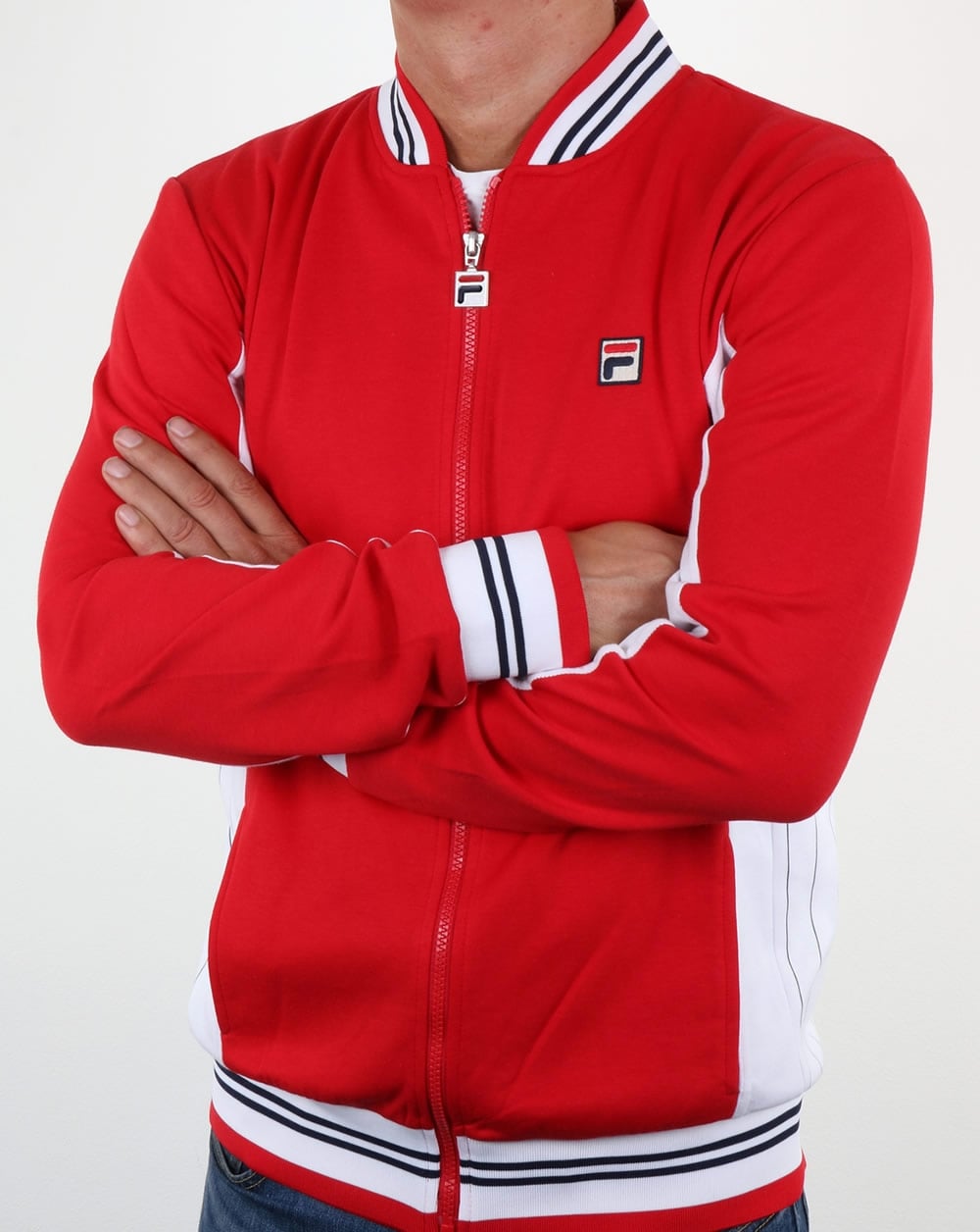 Fila Vintage Settanta Track Top Rot - Weiß