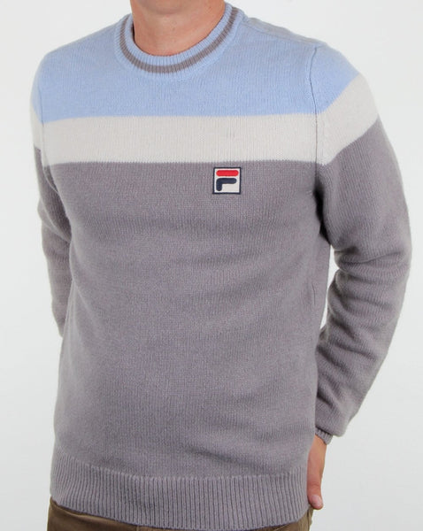 Fila Vintage Siro Jumper Grey/sky/gardenia