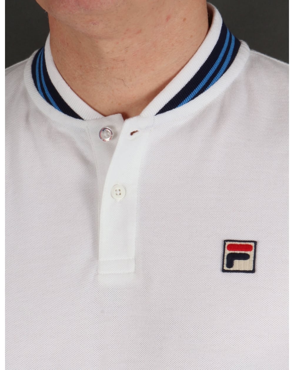 Fila Vintage Skippa Polo T-Shirt White