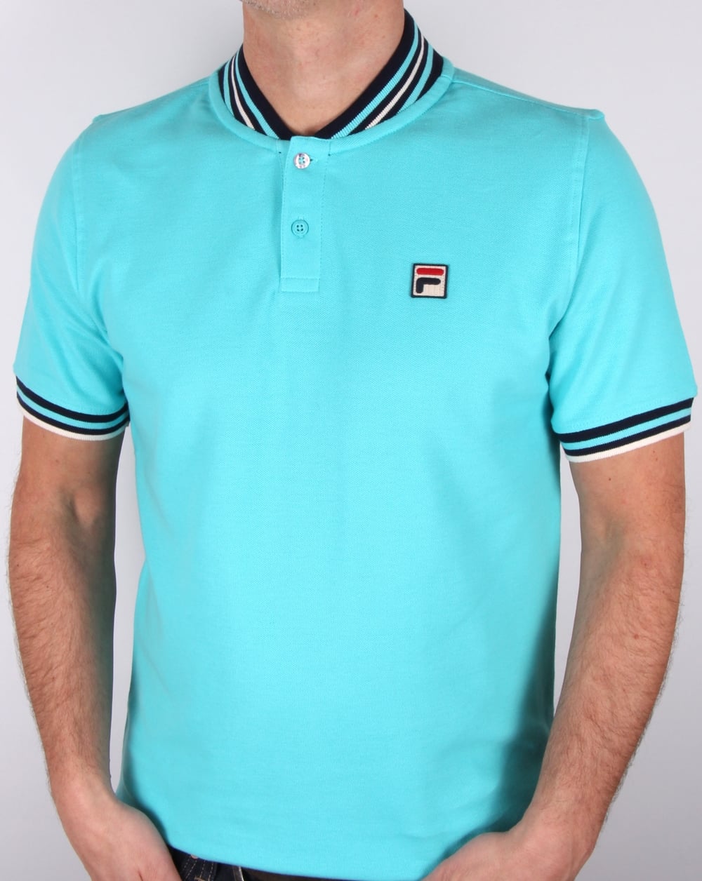 Fila Vintage Skipper Polo Shirt Blue Radience