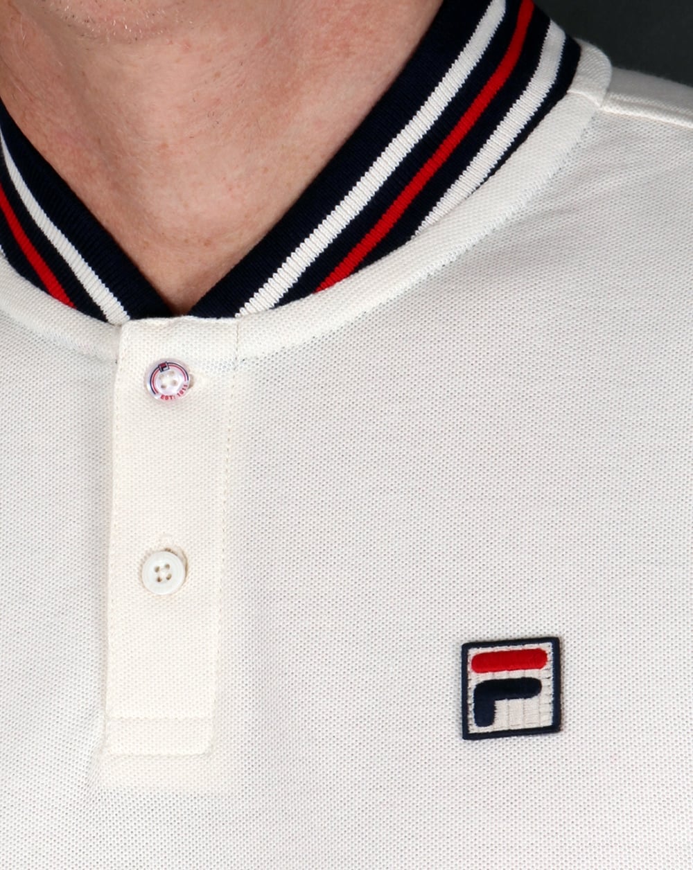Fila Vintage Skipper Polo Shirt Gardenia