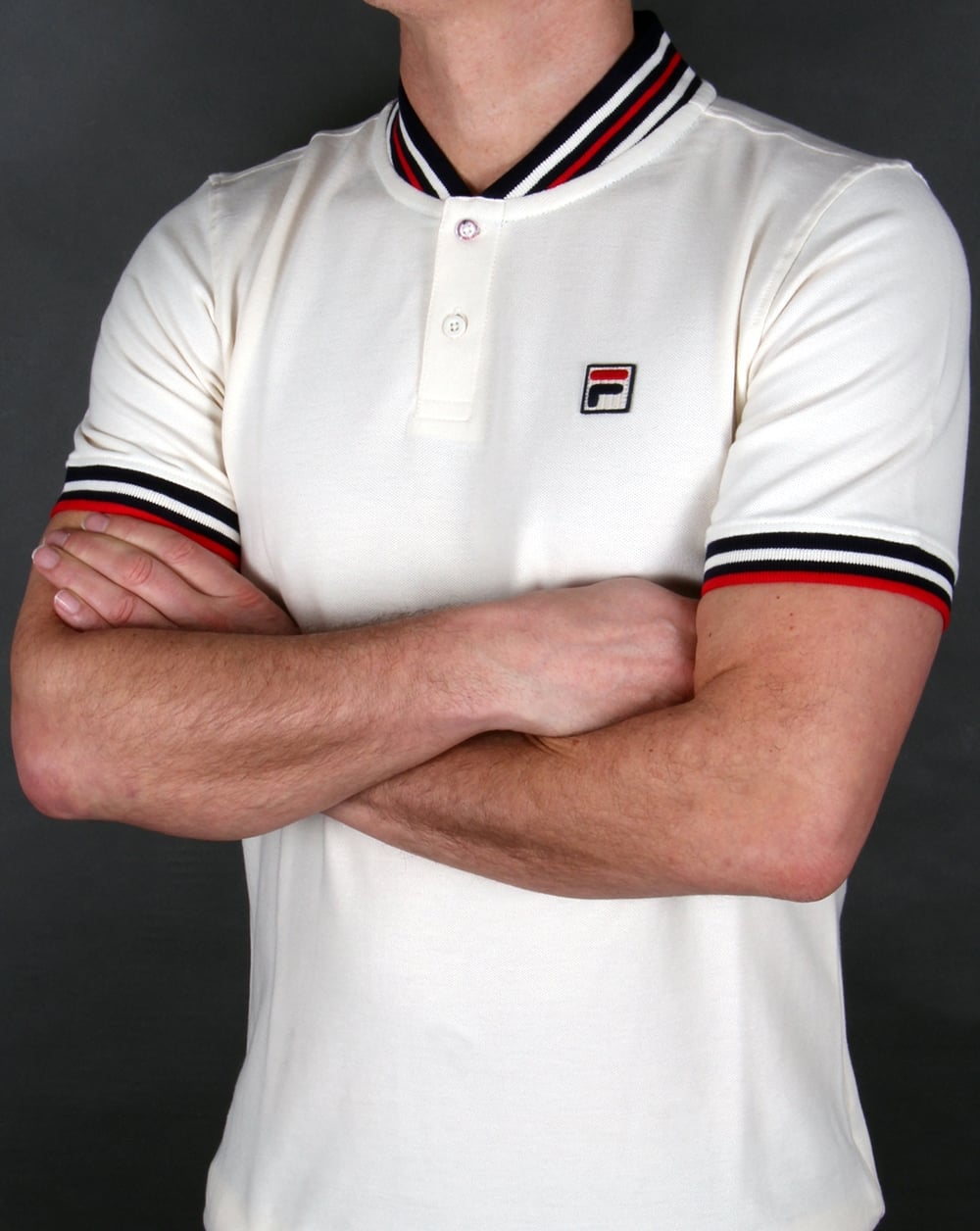 Fila Vintage Skipper Polo Shirt Gardenia