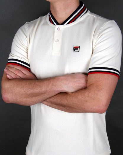 Fila Vintage Skipper Poloshirt Gardenia