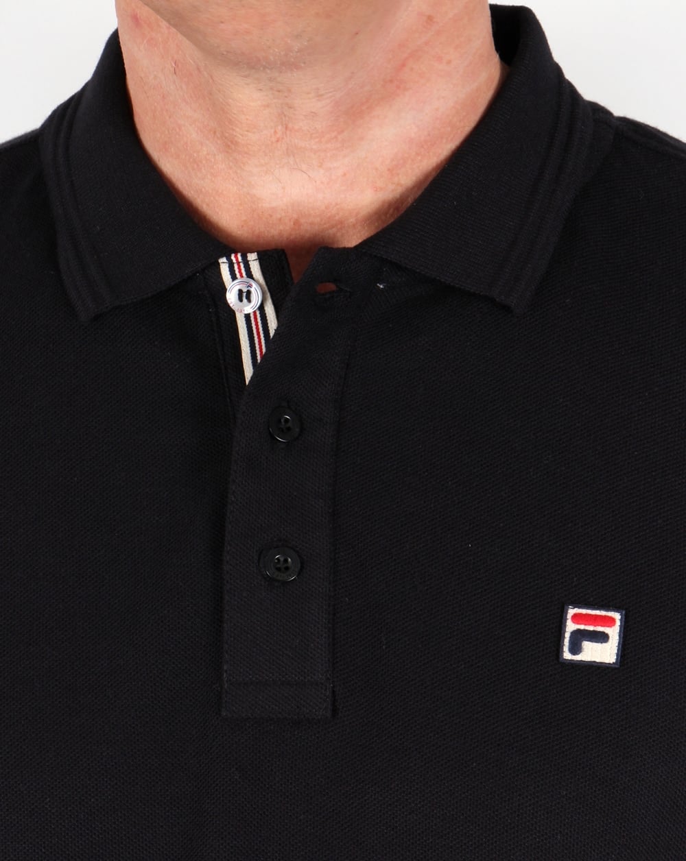 Fila Vintage Smarta Polo Shirt Black