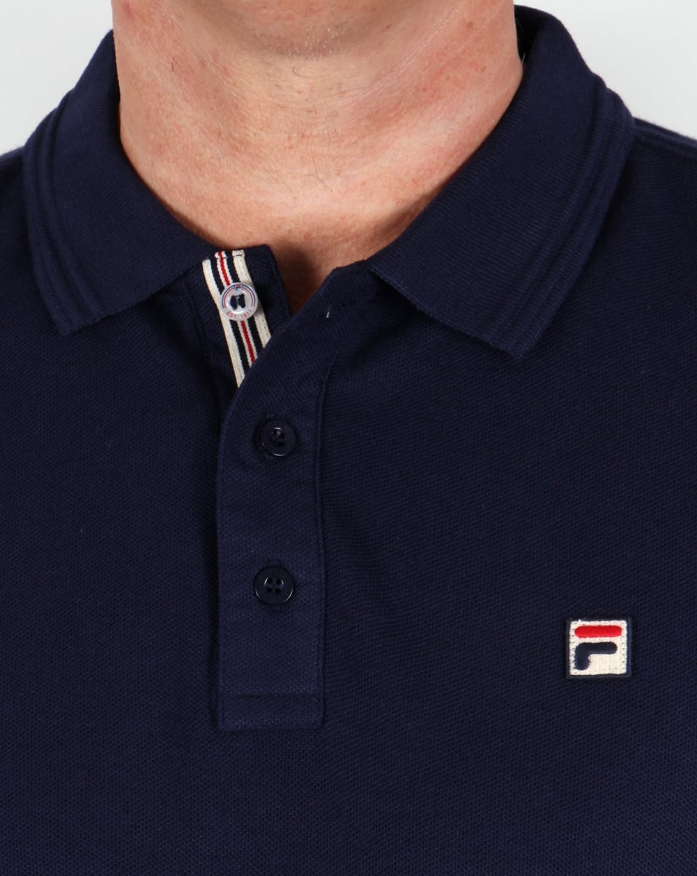 Fila Vintage Smarta Polo Shirt Navy