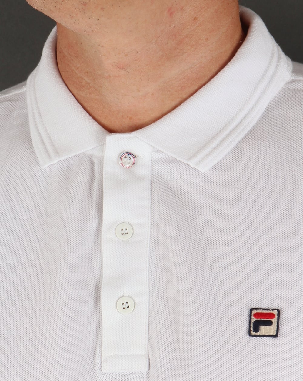 Fila Vintage Smarta Polo Shirt White