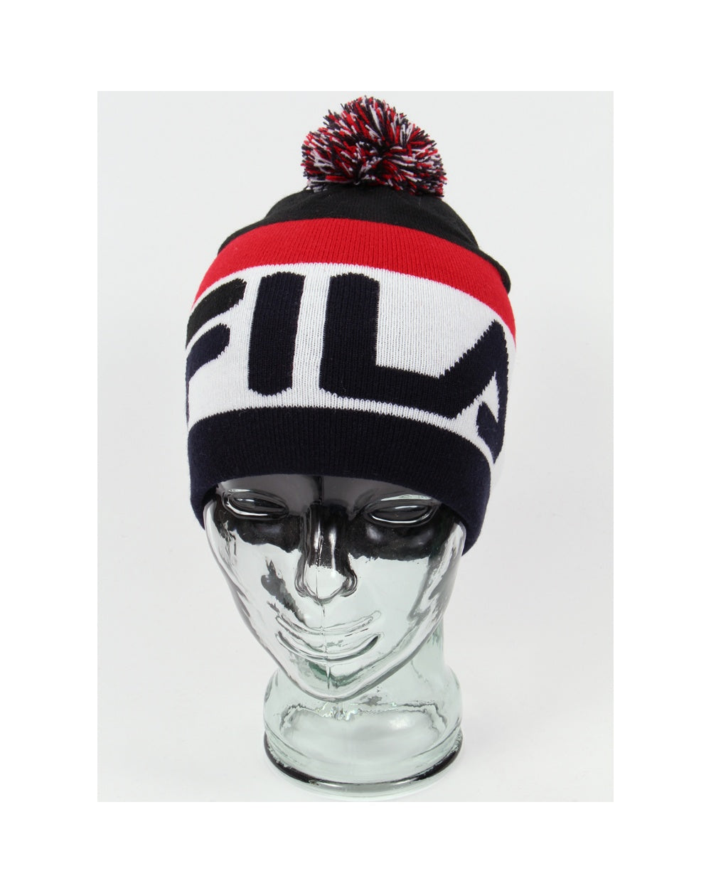 Fila Vintage Stanco Bommelmütze Marineblau/Rot/Weiß